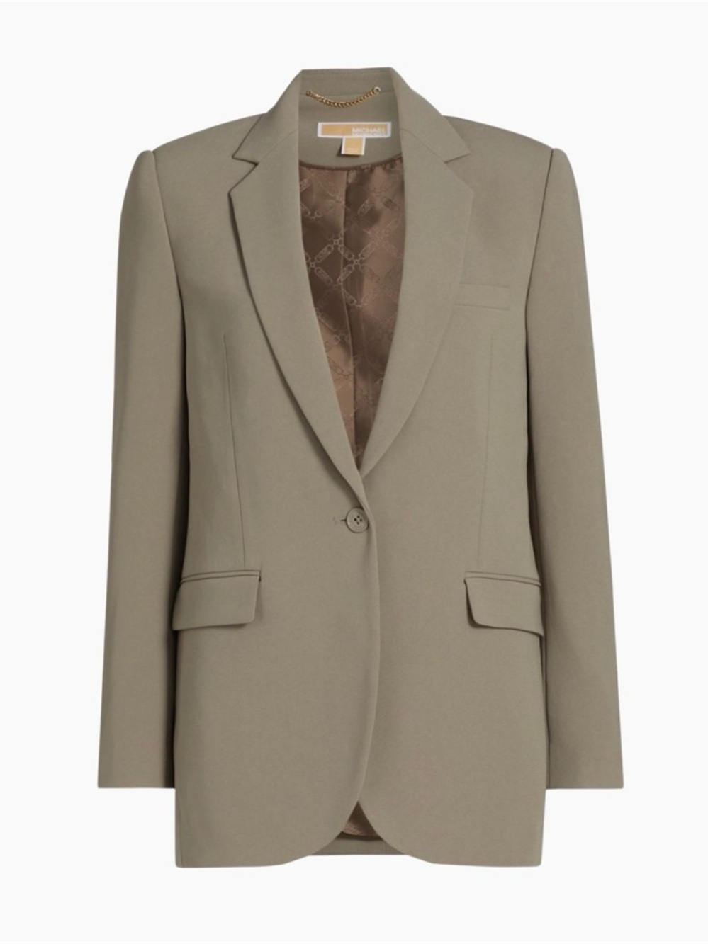 Michael Kors Chestnut Single-Button Blazer
